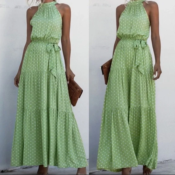 Boho floral halter maxi dress - Picture 10 of 10